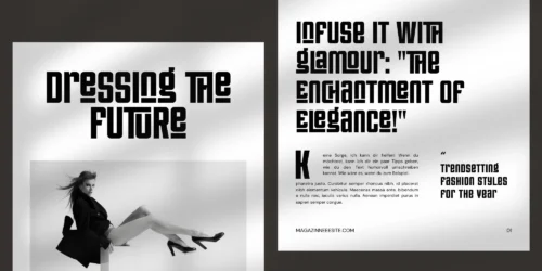 condensed display font