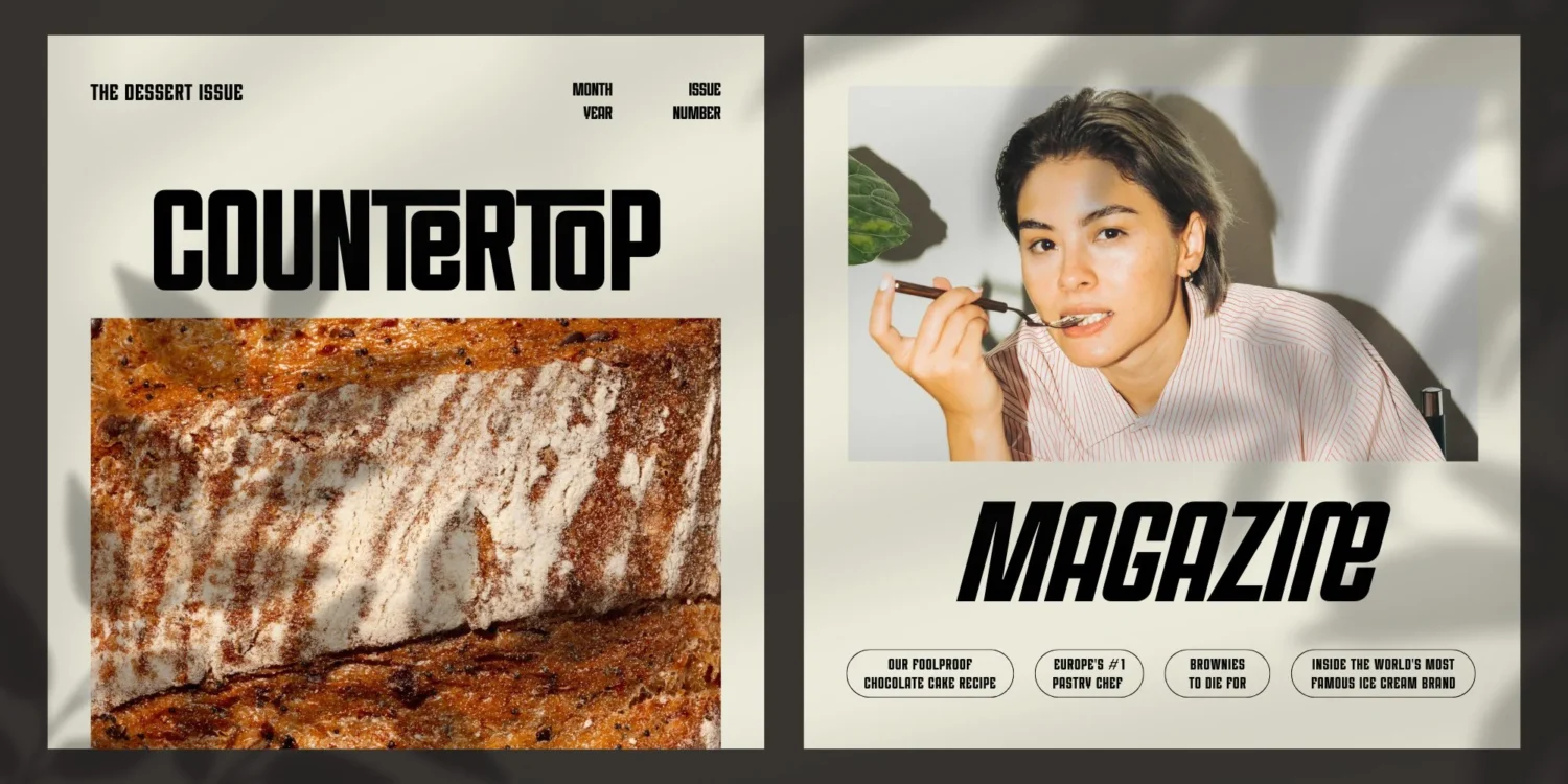 condensed display font