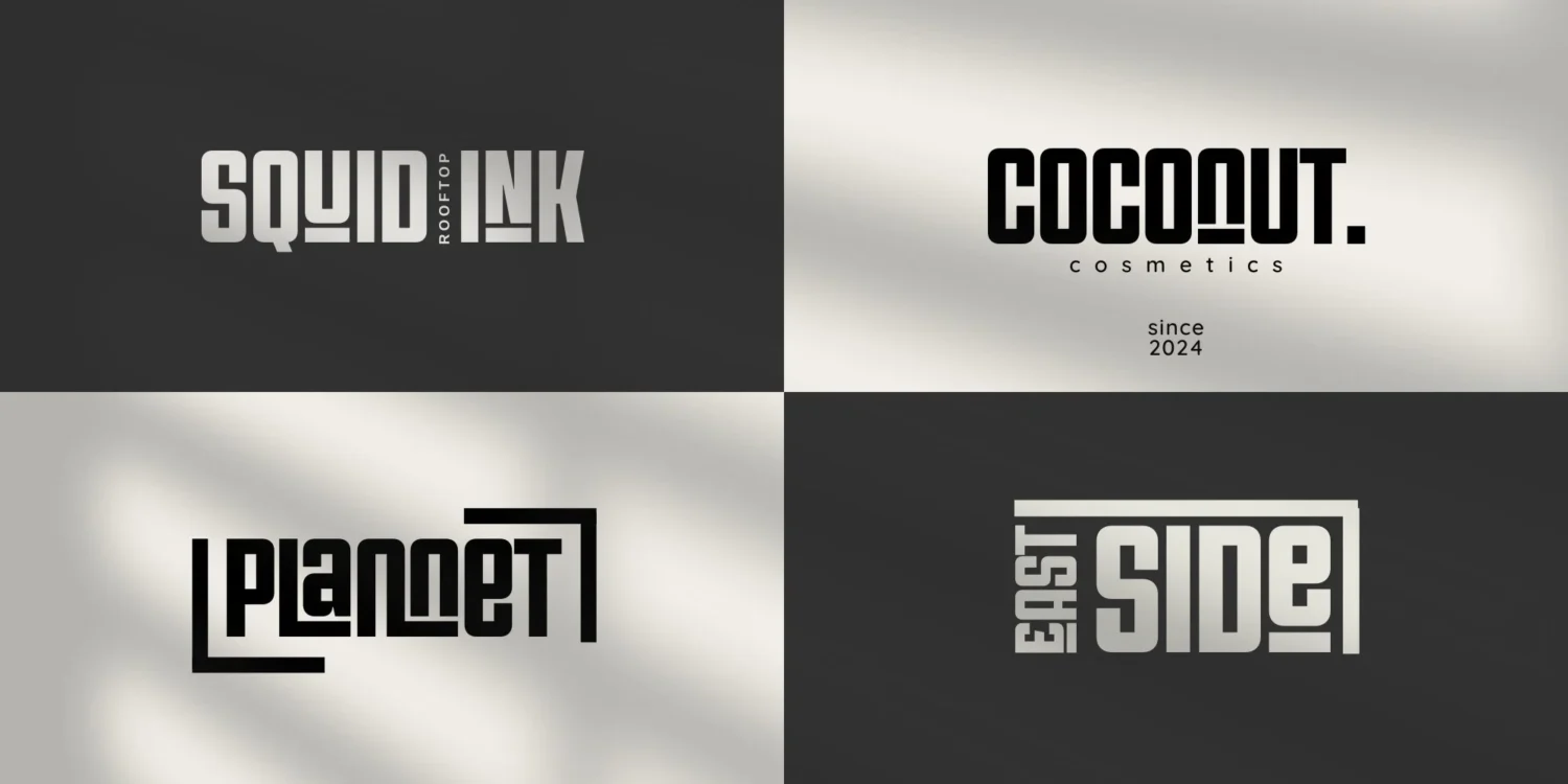 condensed display font