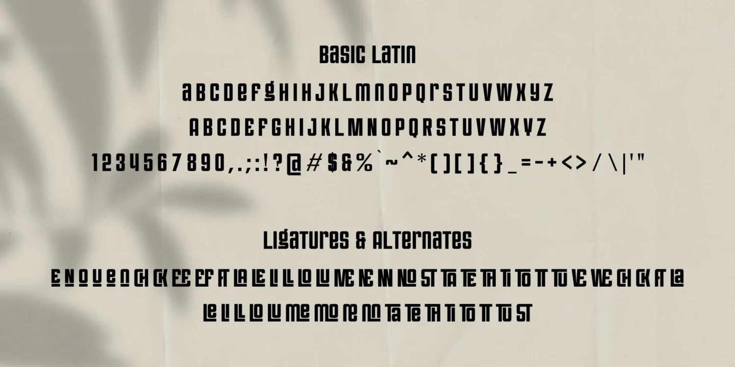 condensed display font
