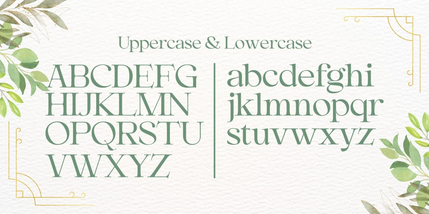 minimalist wedding invitation serif font