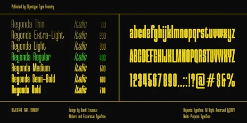 modern sports font