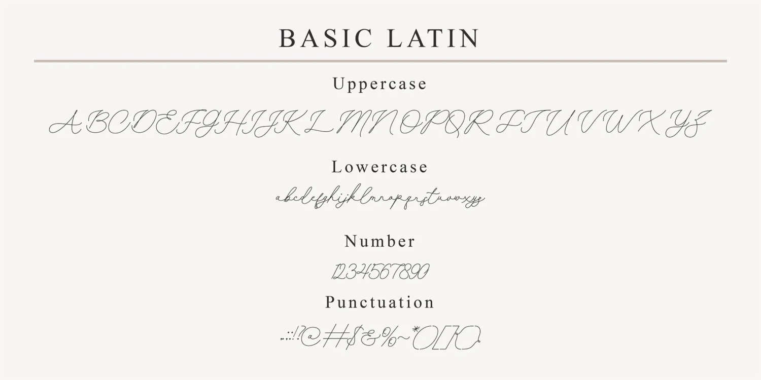 script monoline font