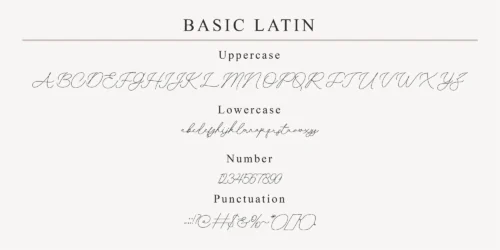 script monoline font