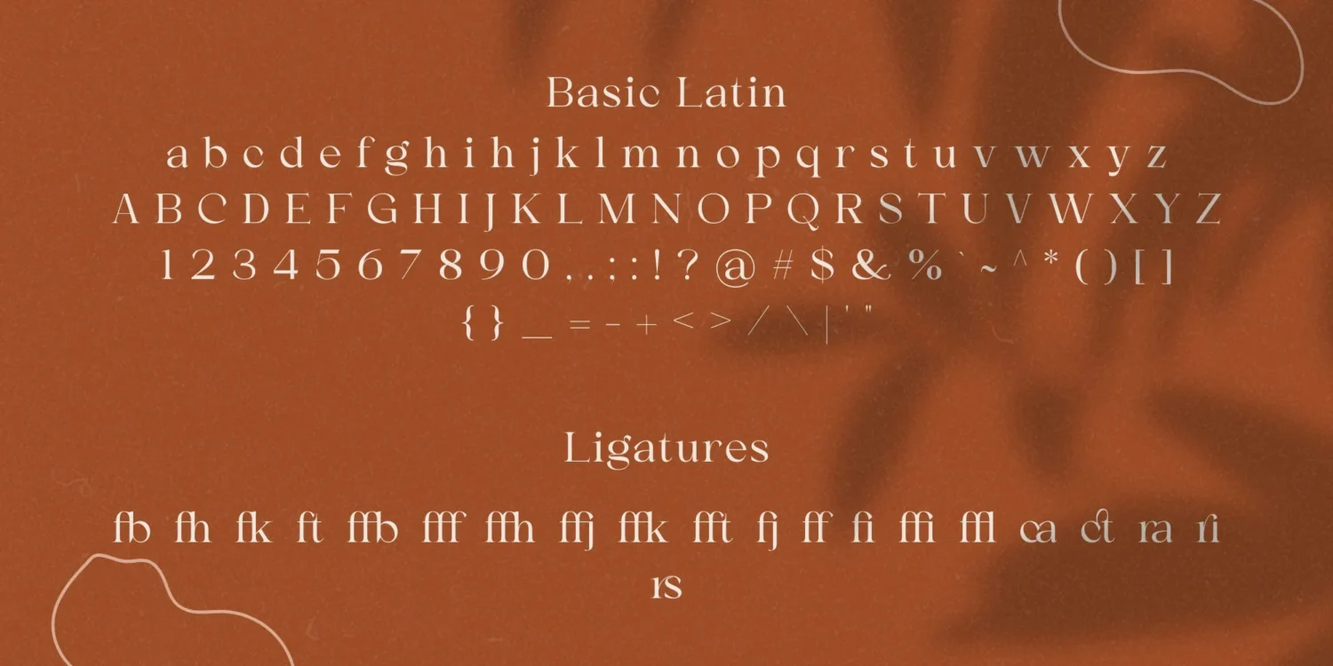 serif font