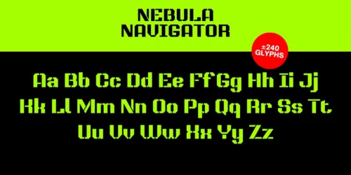 sans serif stencil font