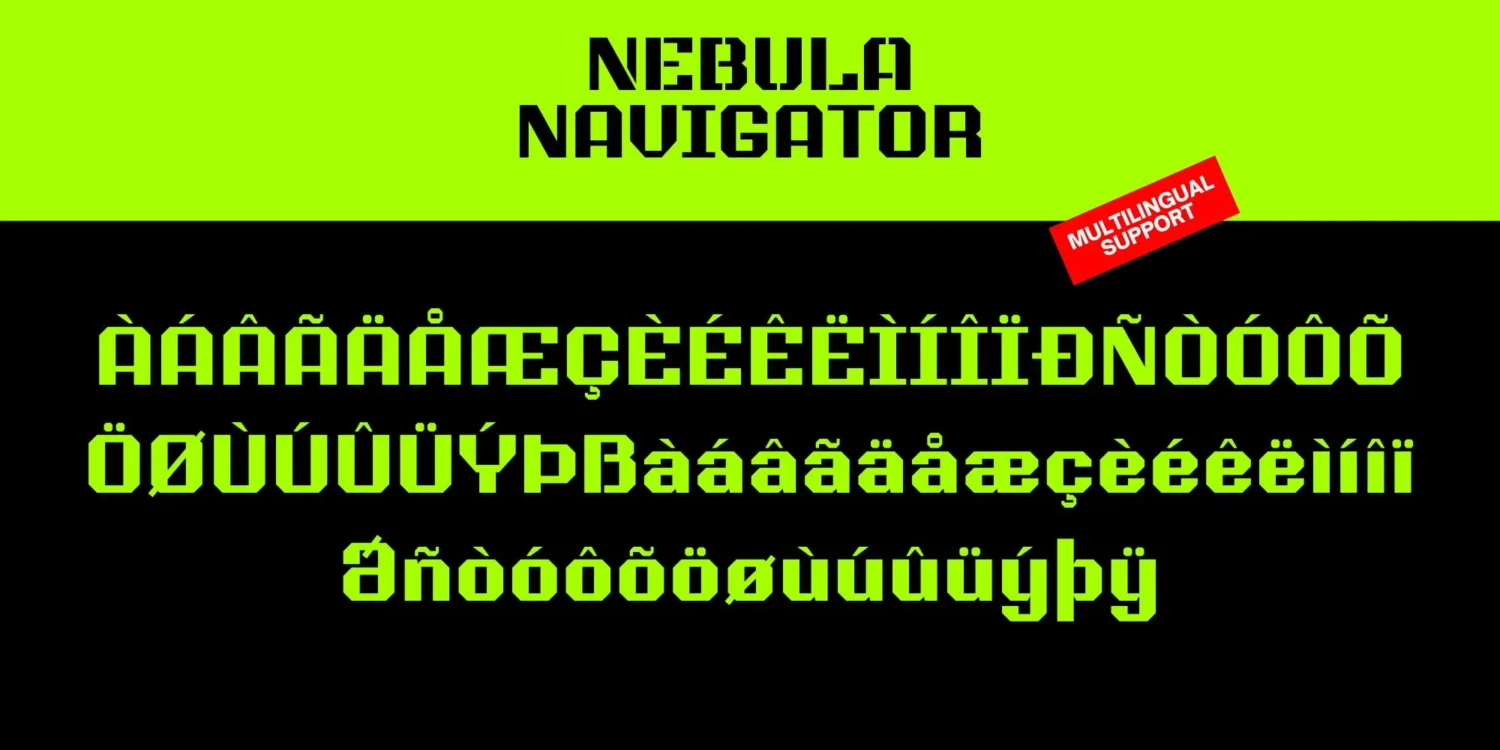 sans serif stencil font