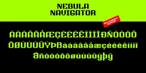 sans serif stencil font