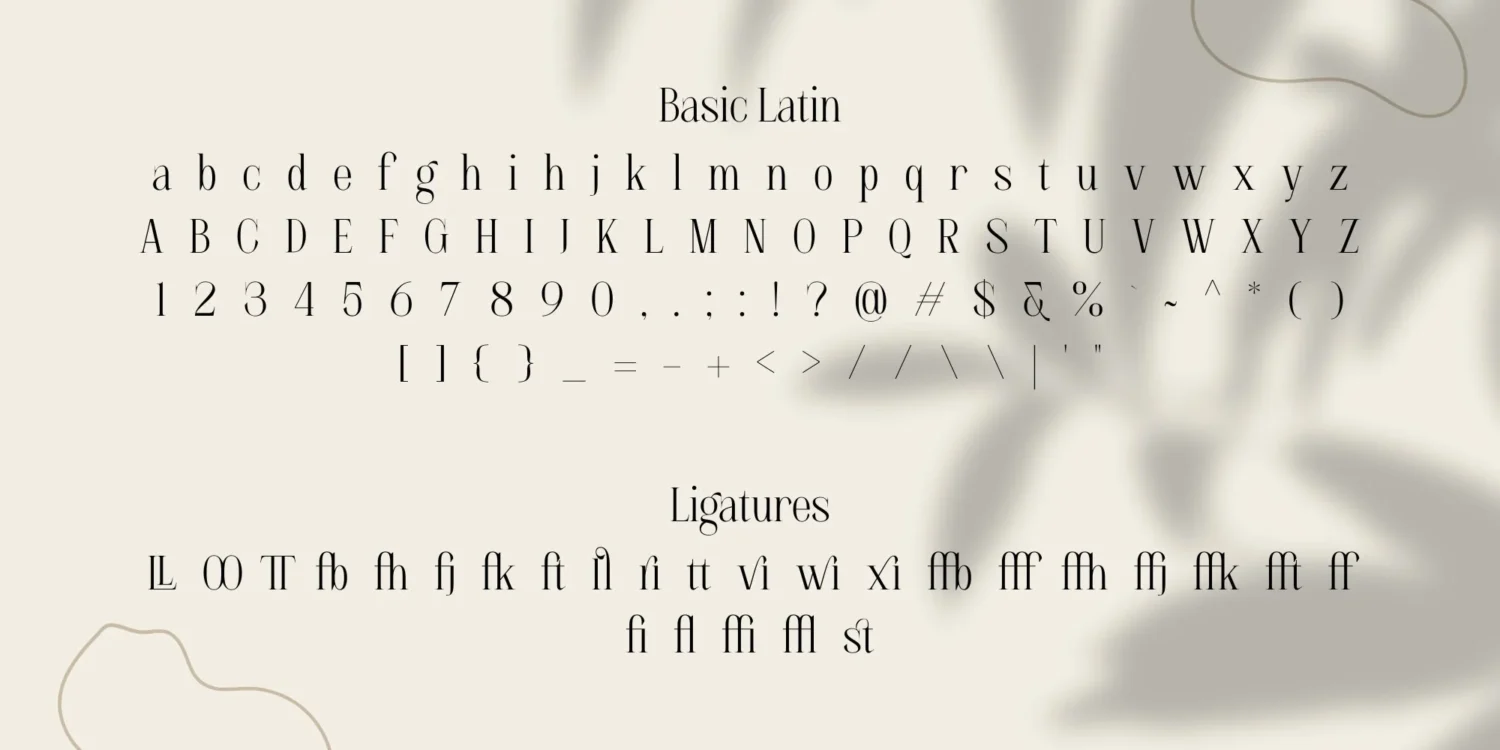 serif font