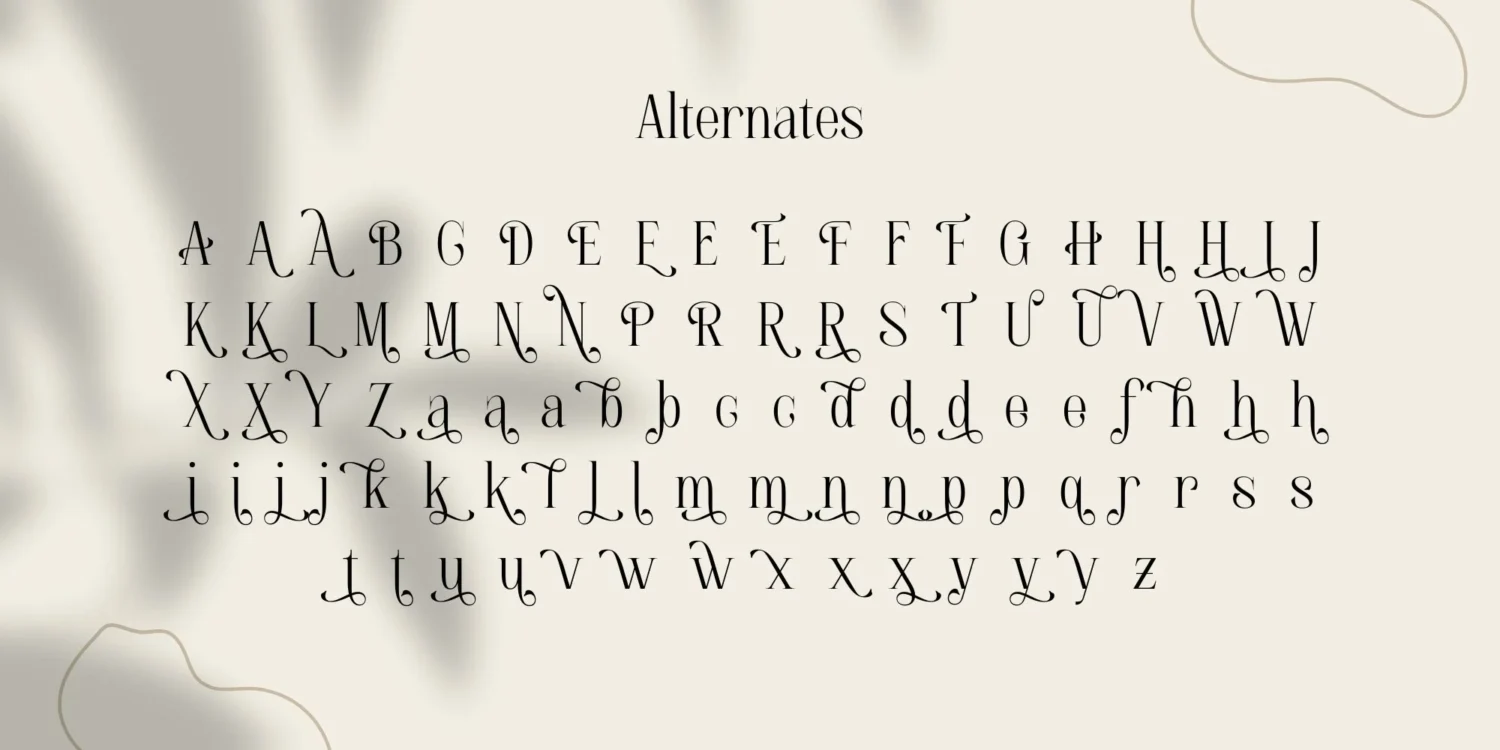 serif font