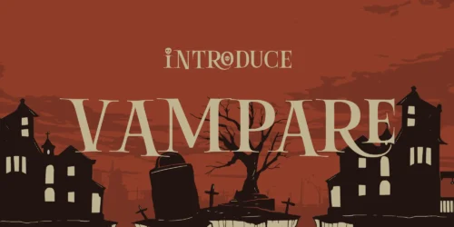 serif halloween font