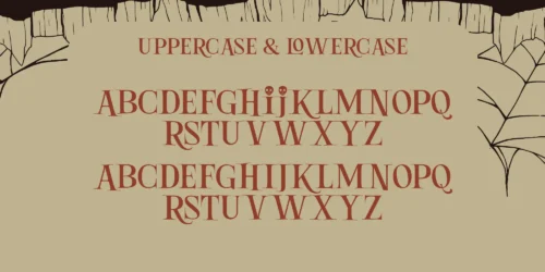 serif halloween font