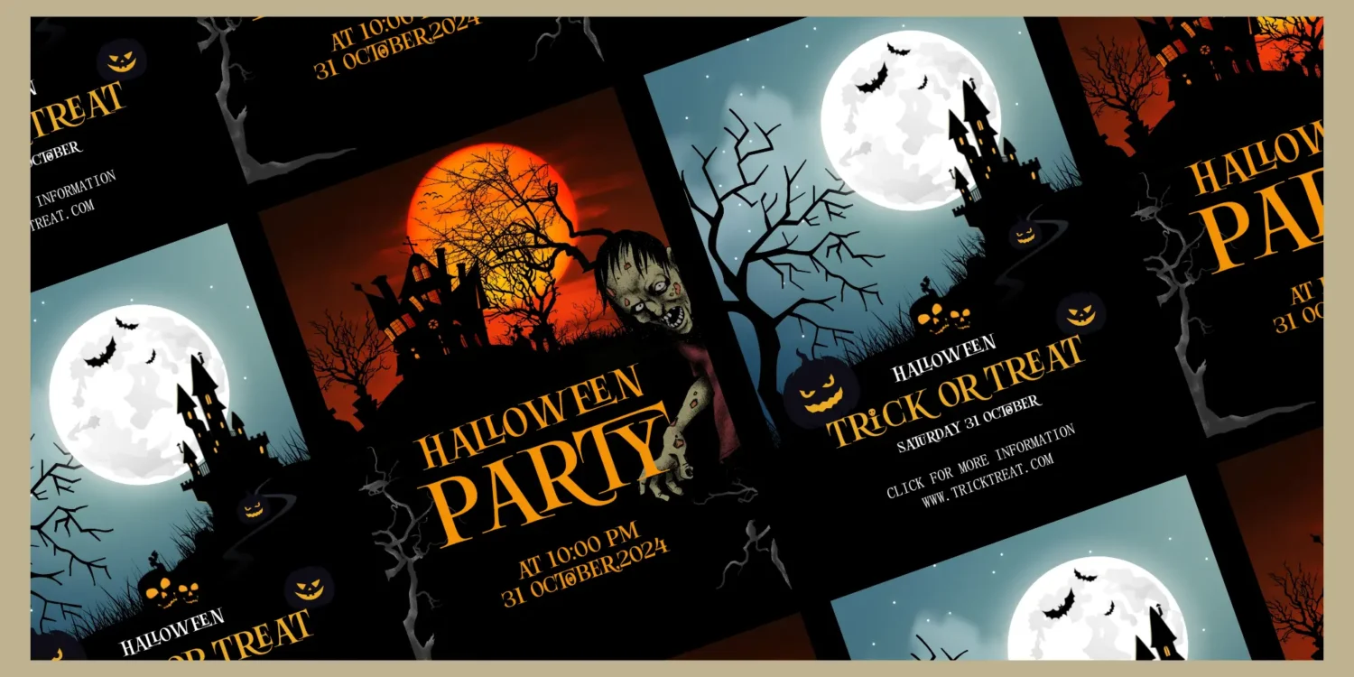 serif halloween font