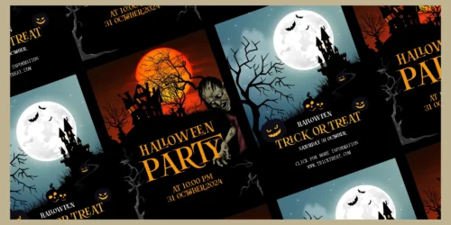 serif halloween font